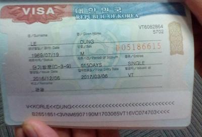 Chúc mừng chị Lê Dung đã có được visa du lịch Hàn Quốc